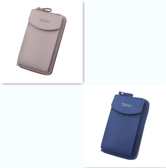 Mobile Phone Bag Zipper - Women Diagonal Bag