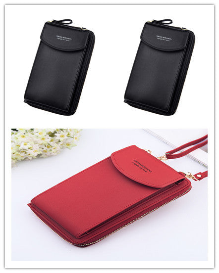 Mobile Phone Bag Zipper - Women Diagonal Bag