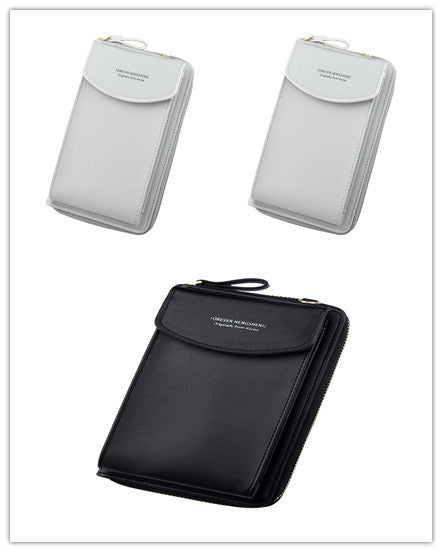 Mobile Phone Bag Zipper - Women Diagonal Bag
