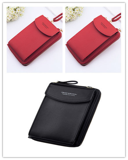 Mobile Phone Bag Zipper - Women Diagonal Bag