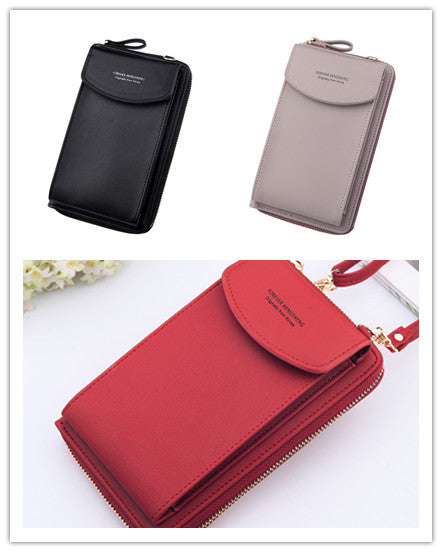 Mobile Phone Bag Zipper - Women Diagonal Bag