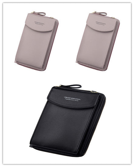 Mobile Phone Bag Zipper - Women Diagonal Bag