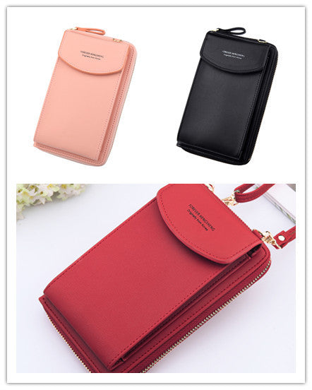 Mobile Phone Bag Zipper - Women Diagonal Bag