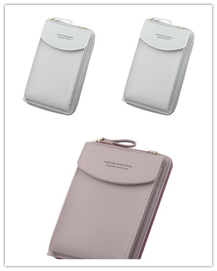 Mobile Phone Bag Zipper - Women Diagonal Bag