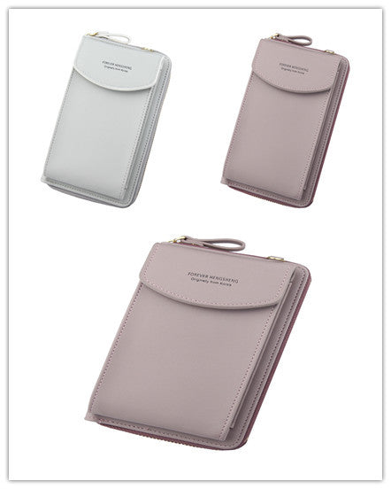Mobile Phone Bag Zipper - Women Diagonal Bag