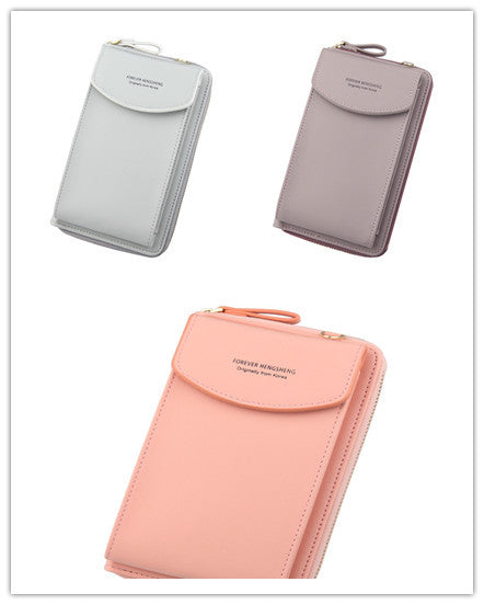 Mobile Phone Bag Zipper - Women Diagonal Bag