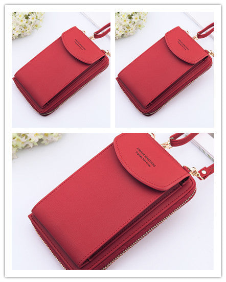 Mobile Phone Bag Zipper - Women Diagonal Bag