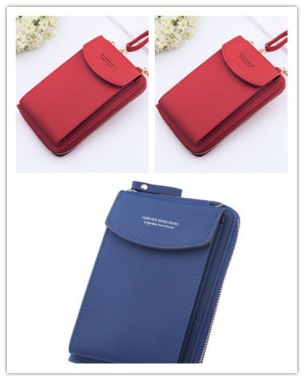 Mobile Phone Bag Zipper - Women Diagonal Bag