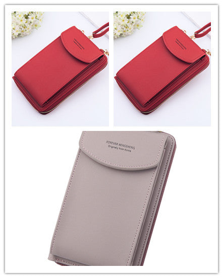Mobile Phone Bag Zipper - Women Diagonal Bag