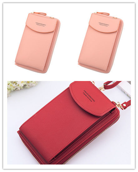 Mobile Phone Bag Zipper - Women Diagonal Bag