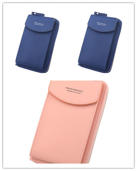 Mobile Phone Bag Zipper - Women Diagonal Bag