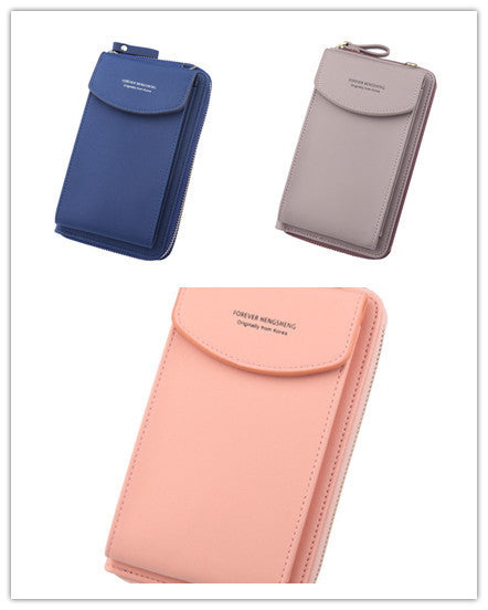 Mobile Phone Bag Zipper - Women Diagonal Bag