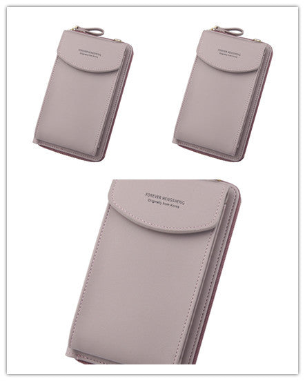 Mobile Phone Bag Zipper - Women Diagonal Bag