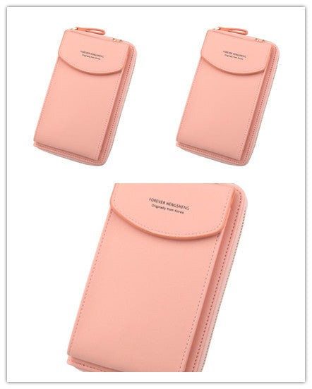Mobile Phone Bag Zipper - Women Diagonal Bag
