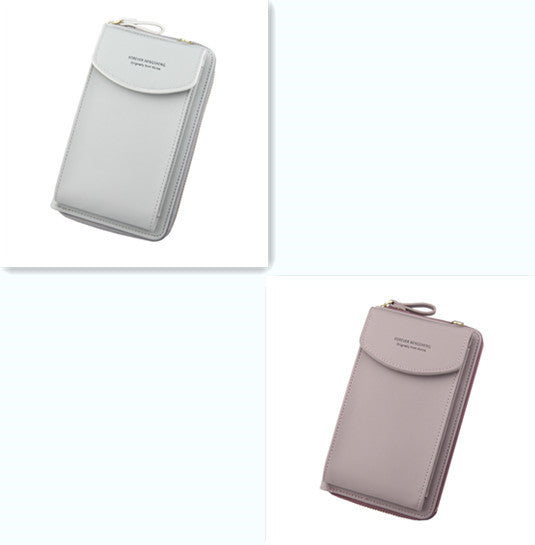 Mobile Phone Bag Zipper - Women Diagonal Bag