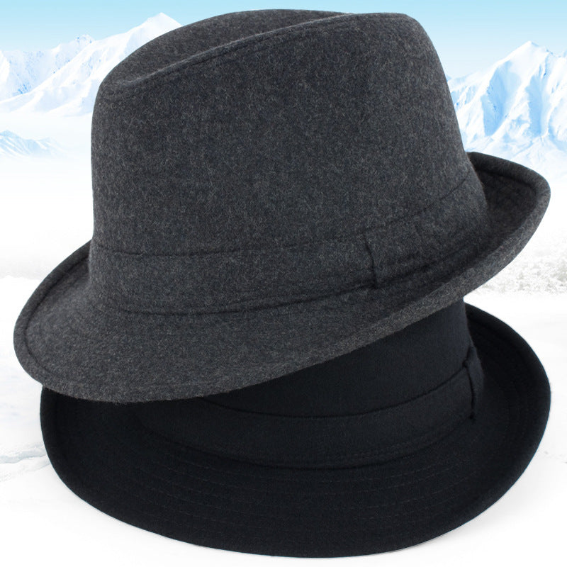 Autumn And Winter Men's Top Hat - Woolen Hats, Autumn And Winter Warm Hats, Windproof Hats, Winter Hats For The Elderly In Winter
