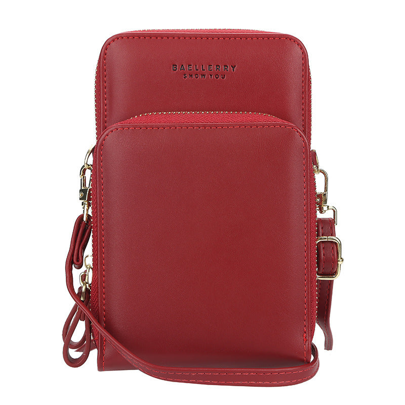 Large Capacity Crossbody Shoulder Bags For Women  - Fashion Zipper Mobile Phone Bag