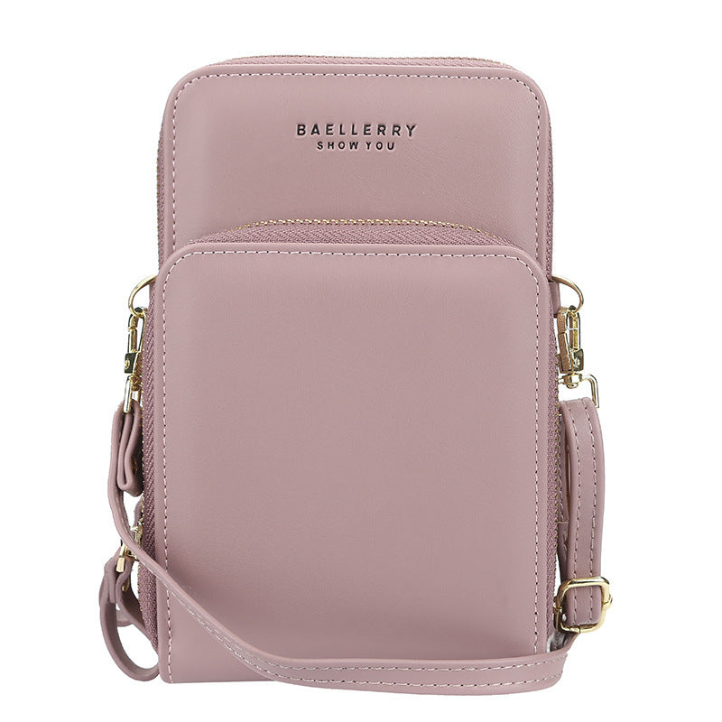 Large Capacity Crossbody Shoulder Bags For Women  - Fashion Zipper Mobile Phone Bag