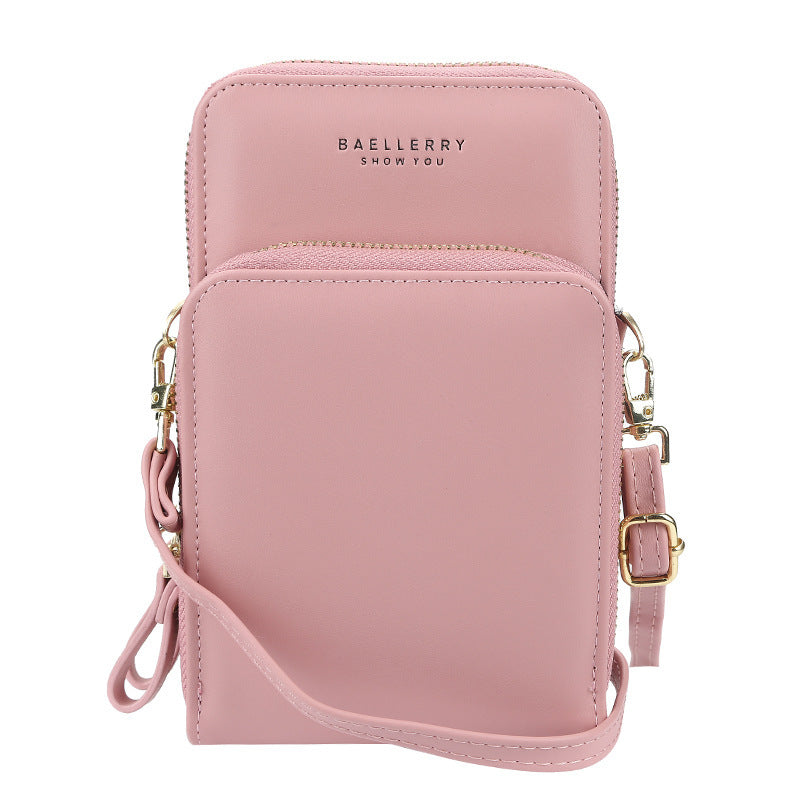 Large Capacity Crossbody Shoulder Bags For Women  - Fashion Zipper Mobile Phone Bag