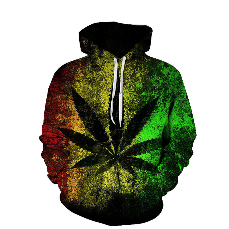 Beach Maple Leaf Couples Sport Sweaters - Men And Women Casual Hoodies