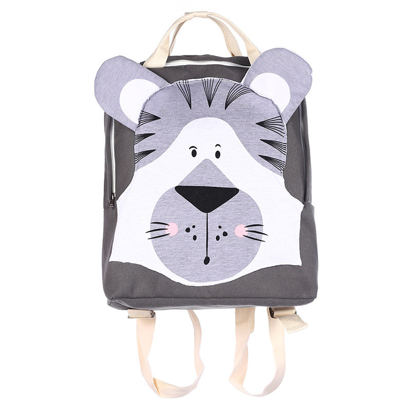 Three-dimensional Cartoon Animal Backpack - Children's School Bag
