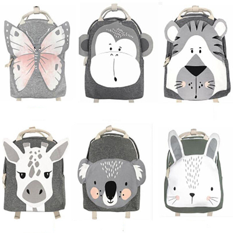 Three-dimensional Cartoon Animal Backpack - Children's School Bag
