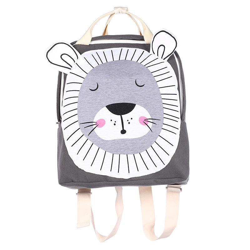 Three-dimensional Cartoon Animal Backpack - Children's School Bag