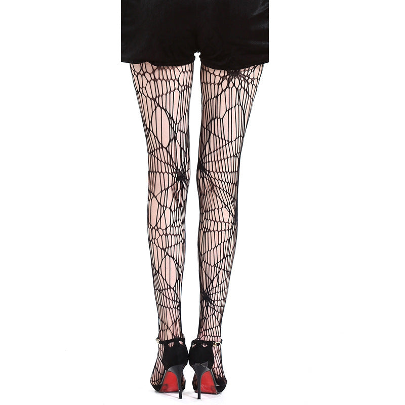 Halloween Spider Pattern Pantyhose Socks - Ghost Festival Socks