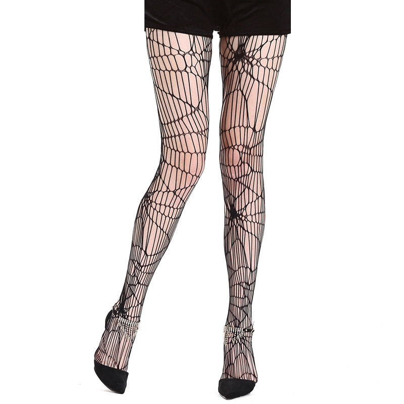 Halloween Spider Pattern Pantyhose Socks - Ghost Festival Socks