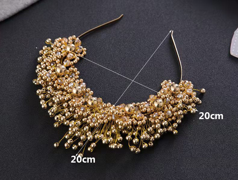 Korean Bridal Hair Accessories - Pearl Headbands, Hair Bands,  Head Flowers, Wedding Accessories, Flowers, Wedding Accessories
