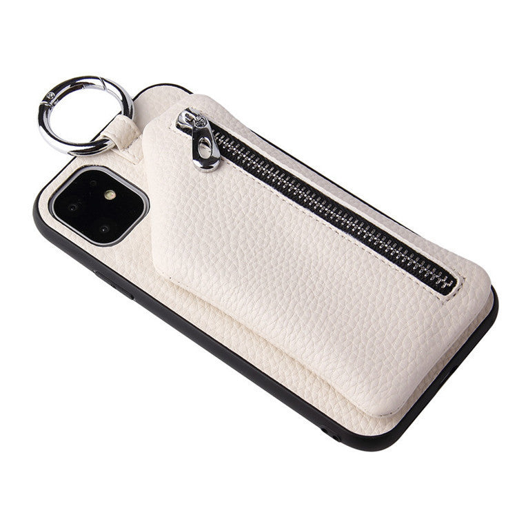 Leather Strap Cord Coin Purse Phone Case