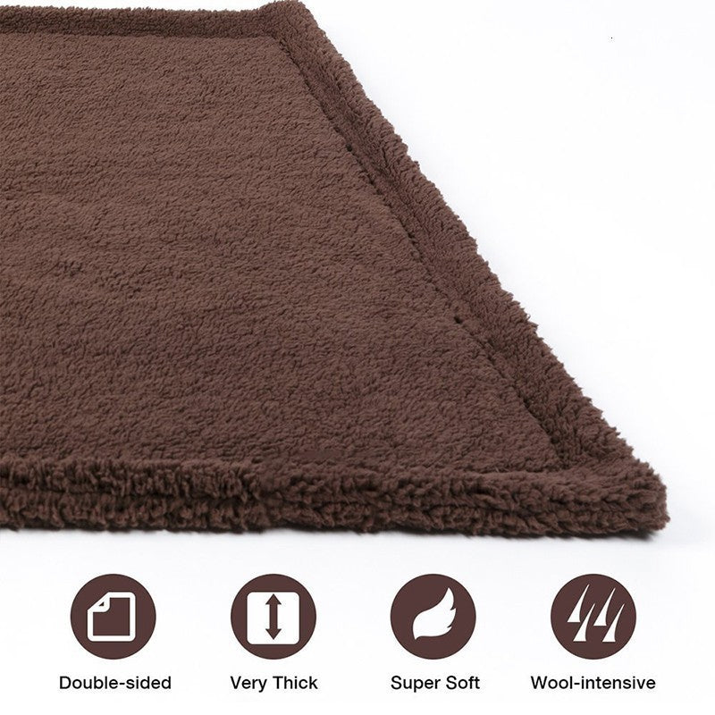 Plush Pet Blanket - Dog Mat Cat Mat Pet Air Conditioning Mat Pet Plush Mat
