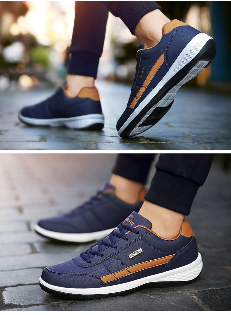 Casual Shoe - Italian Breathable Leisure Male Sneakers Non-slip Footwear Men Vulcanized Shoes