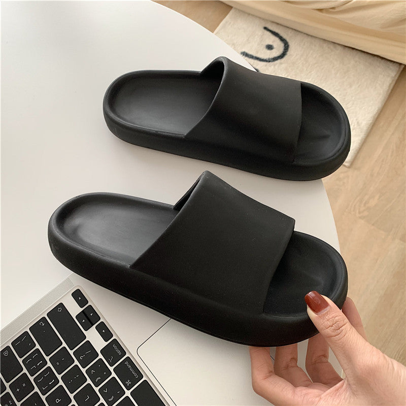 Thick-Soled Indoor Home Slippers -- Non-Slip Bath Soft - Soled Slippers