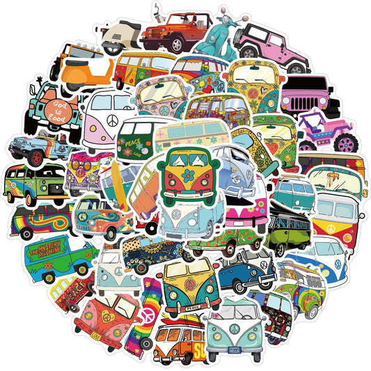 Bus Bike Graffiti Stickers -  Luggage Laptop Waterproof Without Leaving Glue Stickers - JumoShop