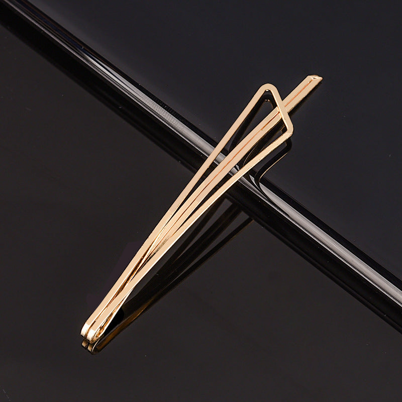 Hollow Word Clip Hair Accessories – Glossy Geometric Metal Hair Clip