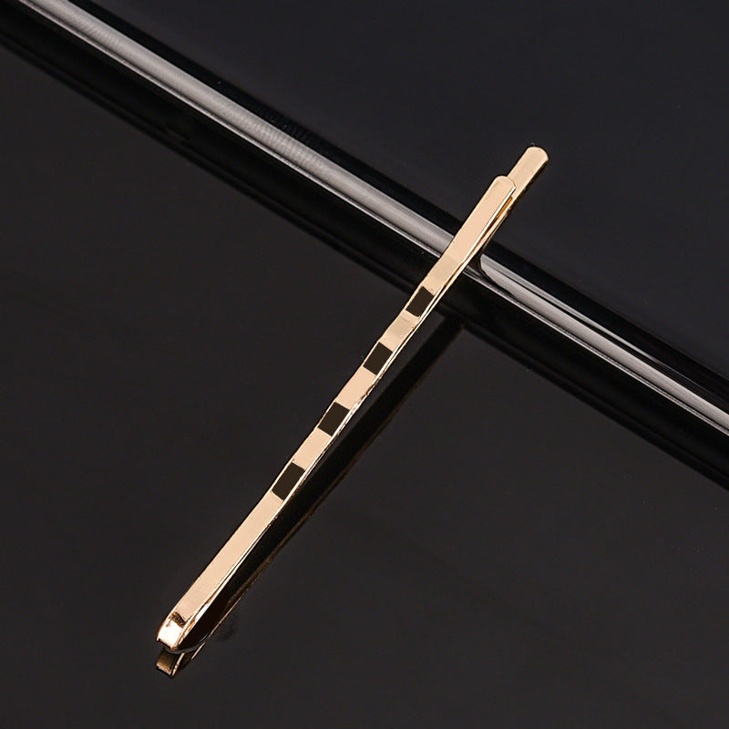 Hollow Word Clip Hair Accessories – Glossy Geometric Metal Hair Clip