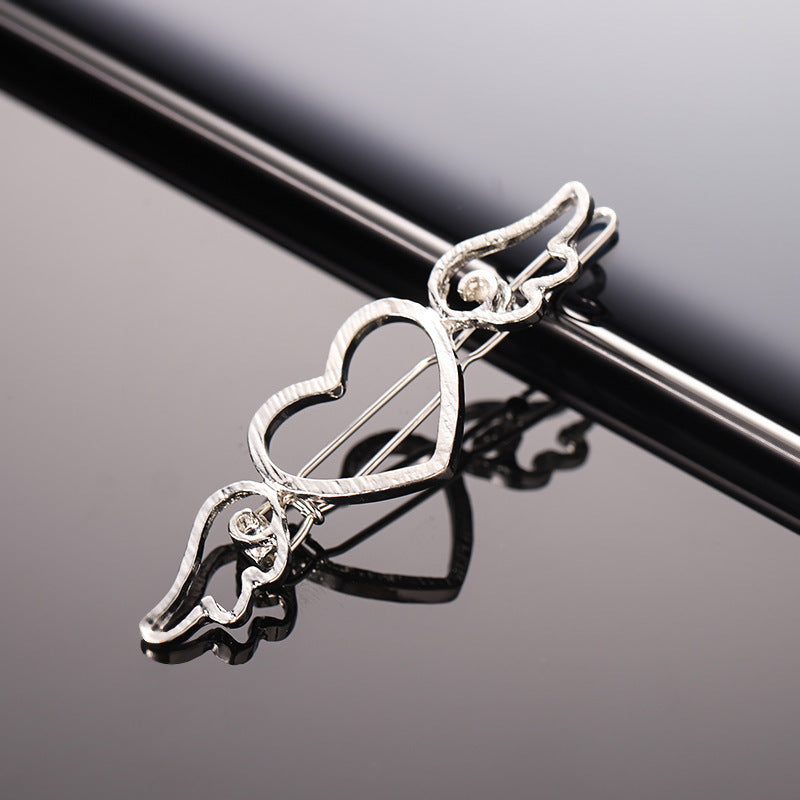 Hollow Word Clip Hair Accessories – Glossy Geometric Metal Hair Clip