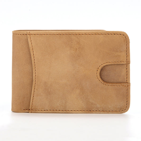European and American Men's Leather Wallet