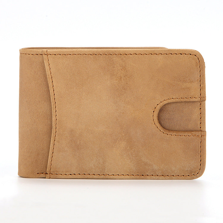 European and American Men's Leather Wallet