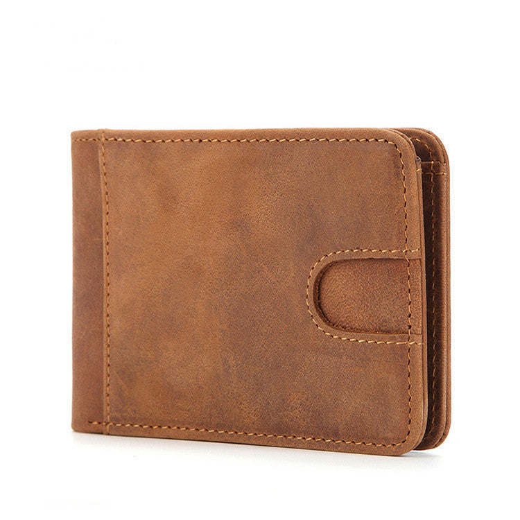 European and American Men's Leather Wallet