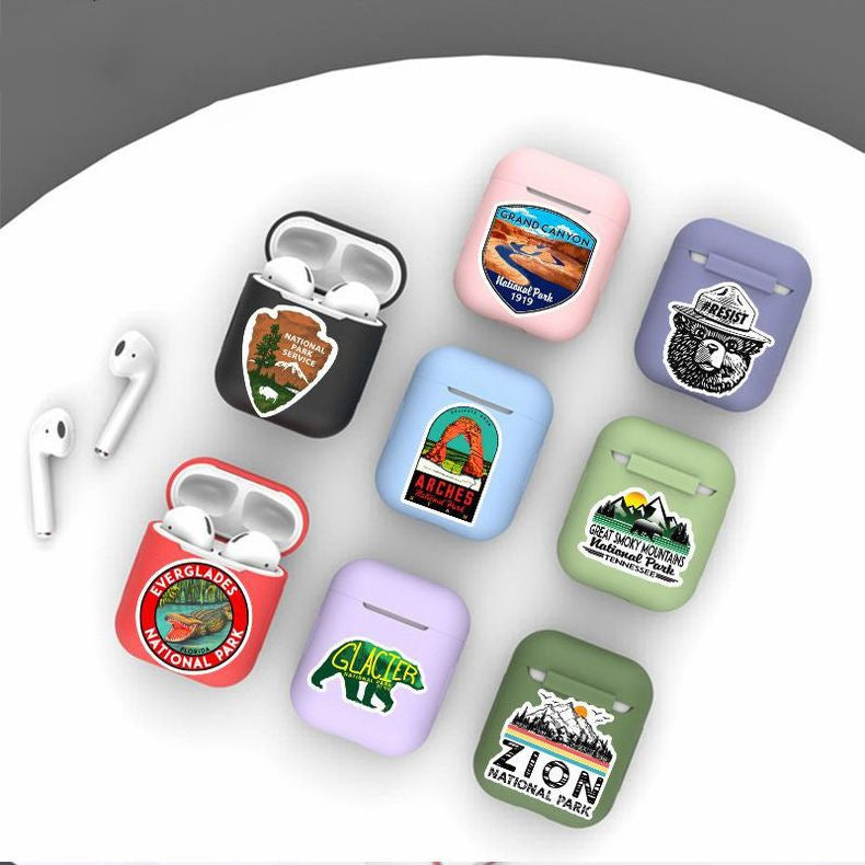 50 National Park Stationery Waterproof PVC Stickers - JumoShop