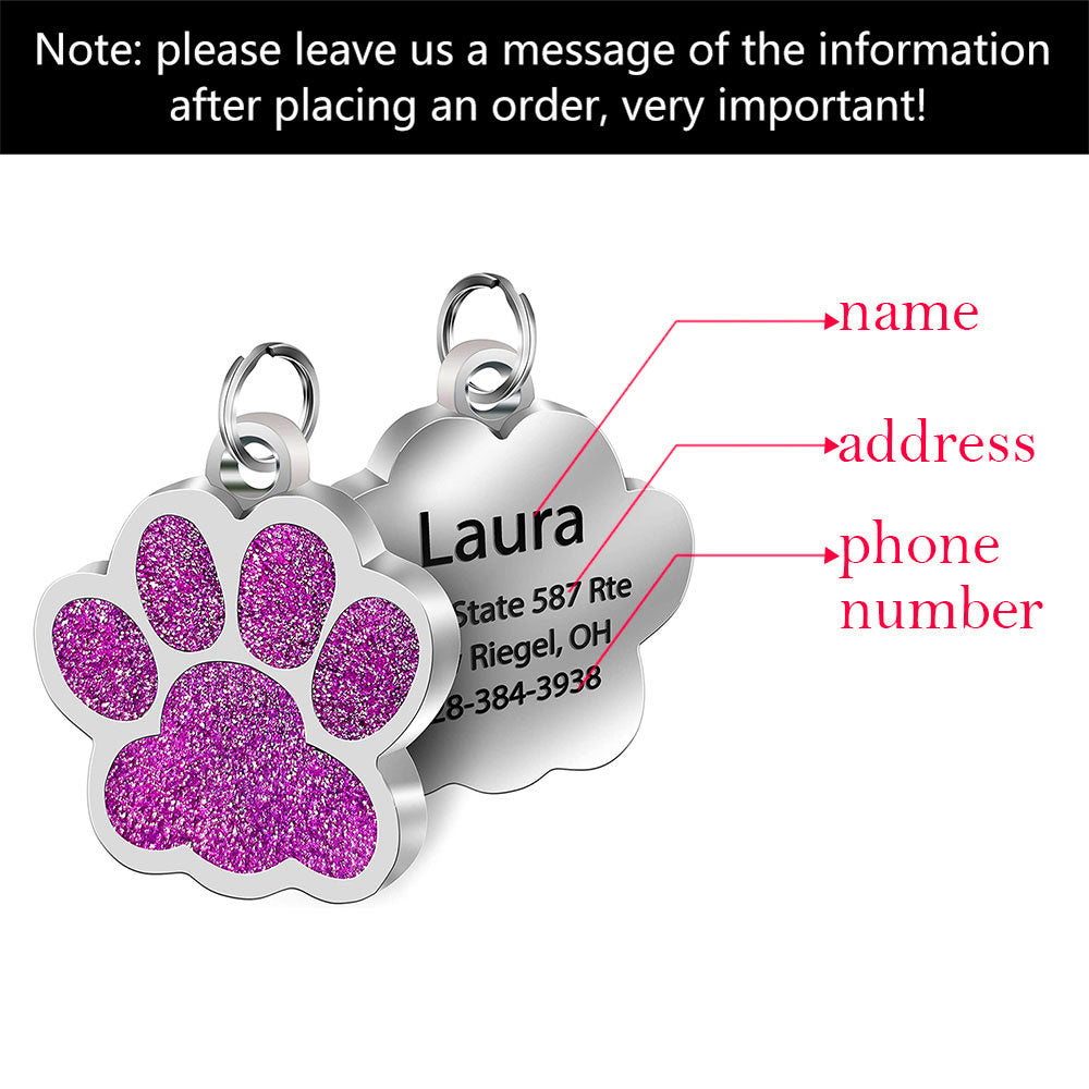 Customized Stainless Steel Bone Dog Id Tag