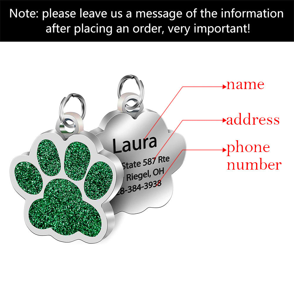 Customized Stainless Steel Bone Dog Id Tag