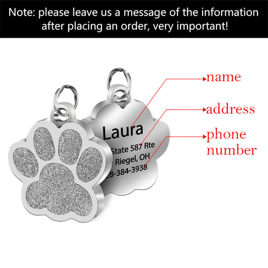 Customized Stainless Steel Bone Dog Id Tag