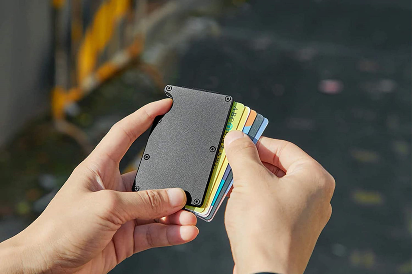 Slim Money Clip Wallet - ID Credit Card Holder