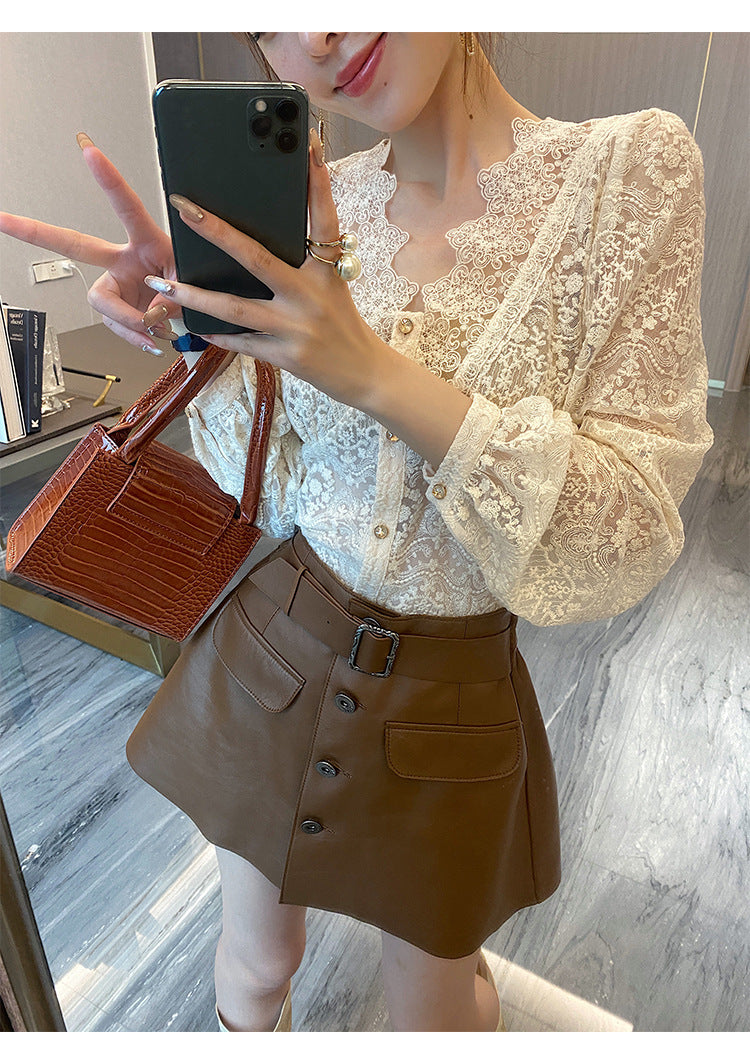 Classy Temperament Elegant Korean Fashion Blouse