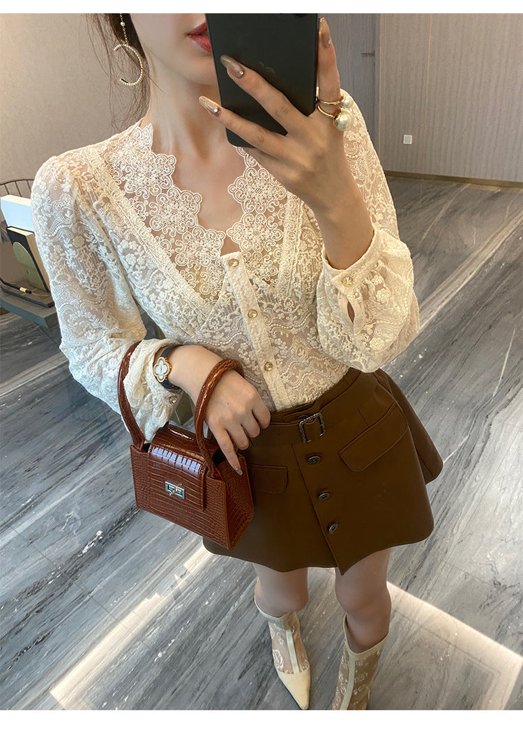 Classy Temperament Elegant Korean Fashion Blouse