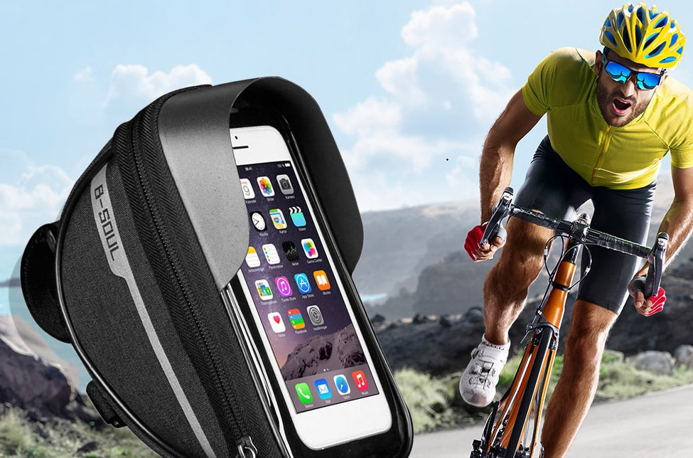 Bicycle Cell Phone Holder - Cell Phone Front Pocket