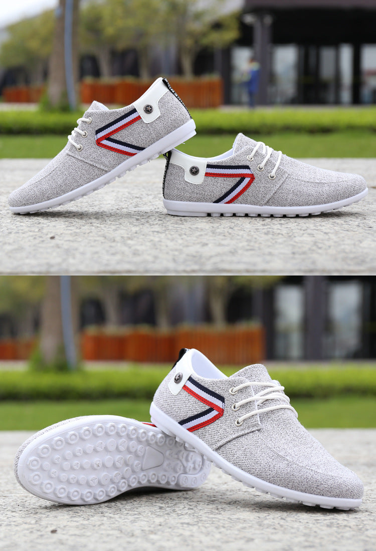 Men's Soft-Soled Canvas Shoes-  Sports And Leisure Old Beijing Cloth Shoes, Peas Shoes